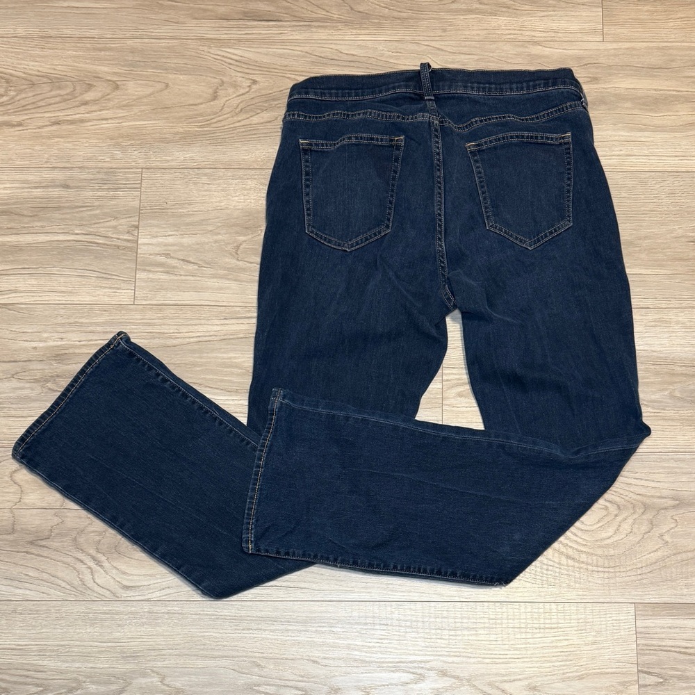 Gap‎ Denim Womens Dark Wash Bootcut Jeans Size 14/32 Regular Stretch Indigo - Picture 3 of 4